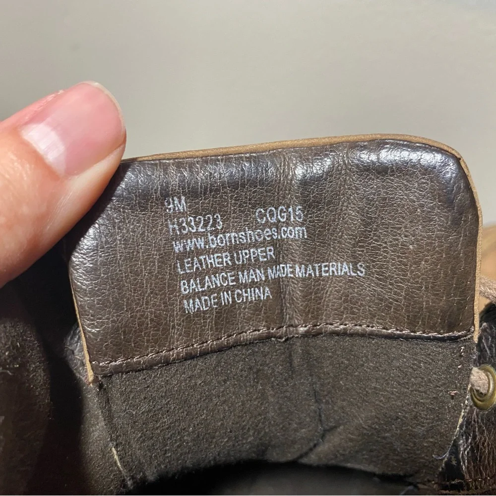 Born Leather Lace Up Hiking Boots
